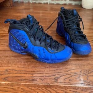 Nike Little Posite GS Hyper Cobalt Black Basketball 644792-402 Youth Size 6